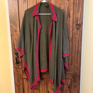 Talbots sweater knit shawl